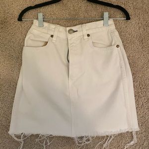 Rag & Bone white denim skirt